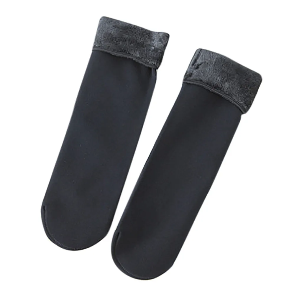 Navy Blue Зимние теплые носки для женщин; плотные теплые зимние носки; бесшовное бархатное сапоги; домашние носки для мужчин; мягкие домашние носки-Тапочки - Color: Navy Blue