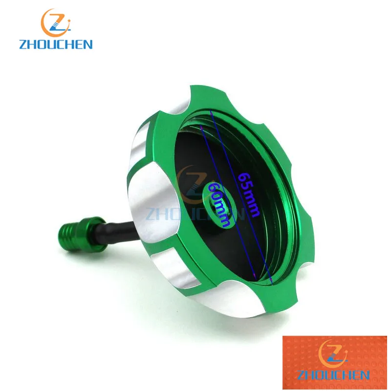 Green Gas Fuel Tank Cap Cover For Kawasaki KFX 450R 2008 KLX450R KX250 KX250F KX450F ATV Quad 4 Wheeler Motorcycle