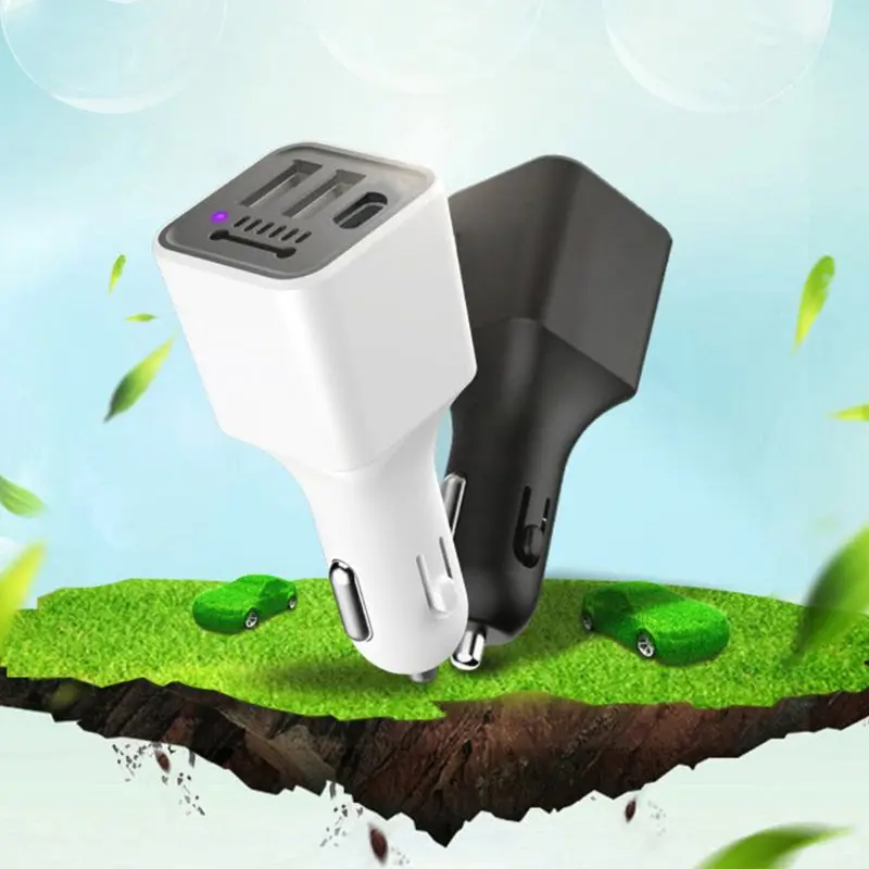 3.1A 3 USB порта зарядное устройство авто очиститель свежего воздуха кислородный бар ионизатор озона