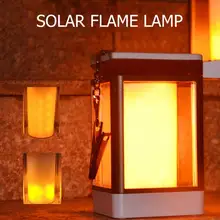 99LED Солнечная пламенная лампа открытый подвесной фонарь пламенный свет садовый фонарь лампа украшение пейзаж лампа для газона