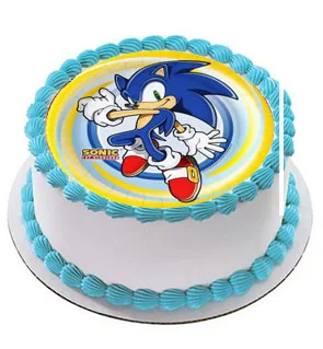 Sonic Le Herisson Gateau Topper Comestible Gaufrette Papier Bebe Garcon Fete D Anniversaire Approvisionnement Gateau Decoration Outils Aliexpress