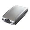 Men Metal Smart Card Holder Bankcard Blocking Hard Case Short Wallet Male Credit Card RFID Safe Anti-theft Scanning Protect 5