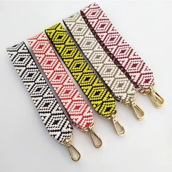 Ethnic Style 3.8cm Wide Bag Strap New Embroidery Thickened Bag Strap For Crossbody Multicolor Fashionable Accessories For Bags