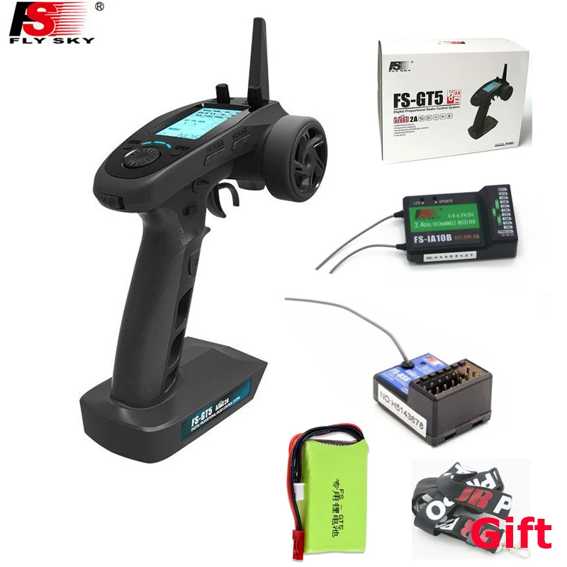 Flysky Fs Gt5 2 4g 6ch Transmitter With Fs Bs6 Receiver Built In Gyro Fail Safe For Rc Car Boat Parts Accs Aliexpress