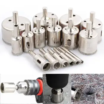 

16Pcs 6-50MM Diamond Drill Bit Tool Set Cutter Hole Saw for Tile Ceramic Glass
