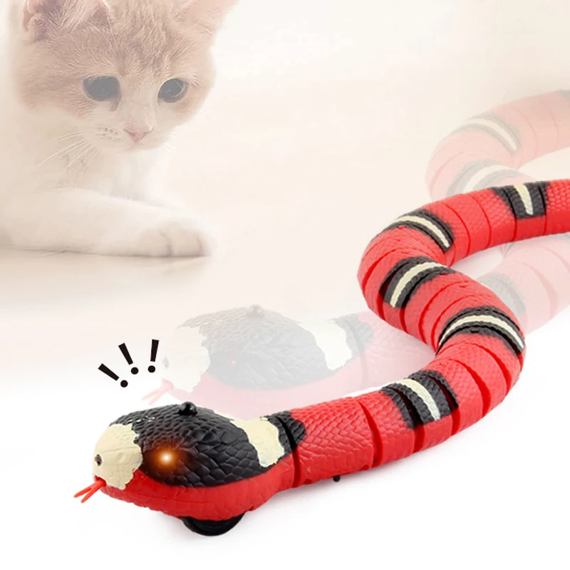homemade cat toys Automatic Smart Sensing Cat Toys Interactive  Eletronic Snake Kitten Teasering Accessories USB Rechargeable Pet Game Play Toys laser pointer for cats