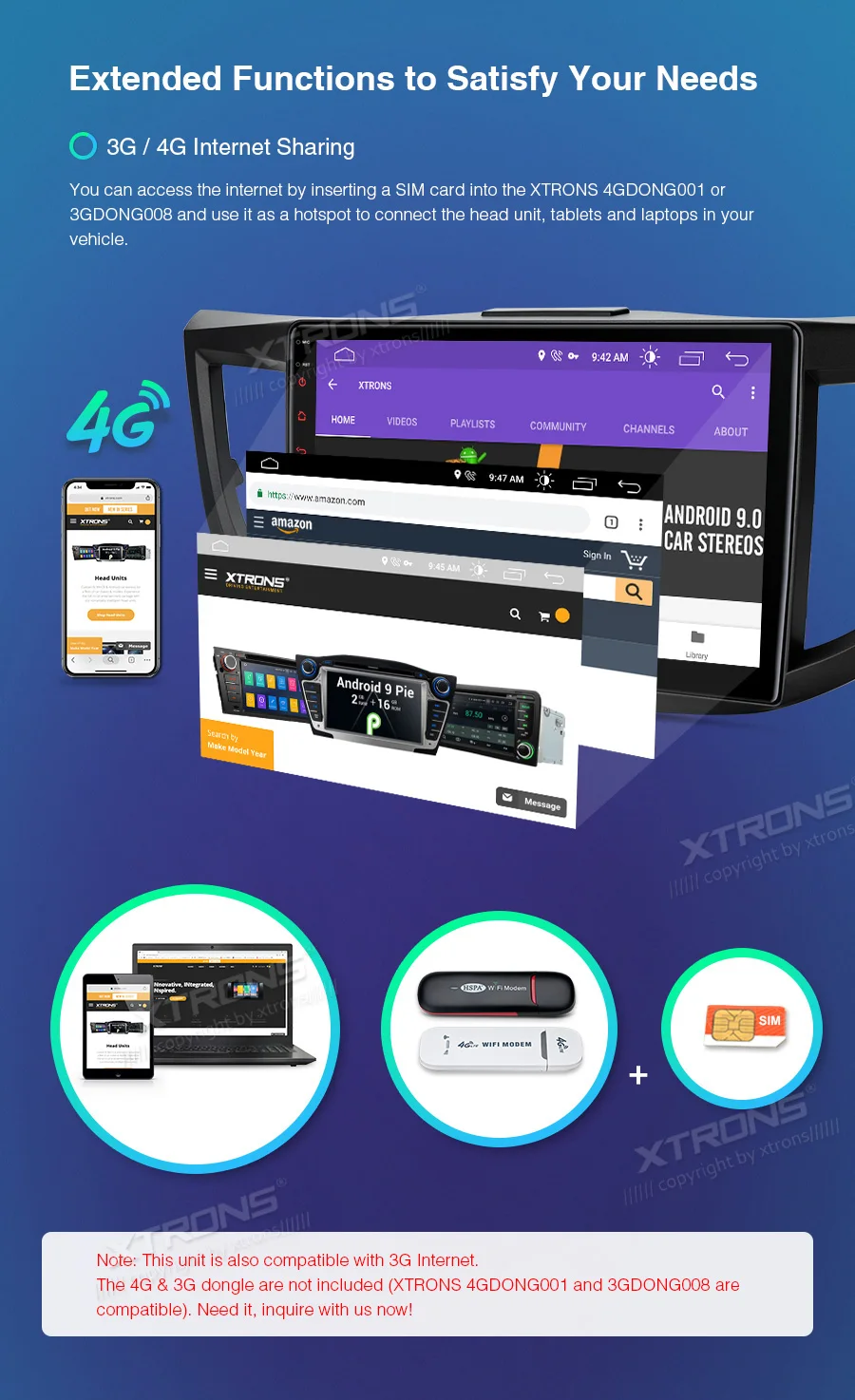 XTRONS 10,1 ''ips Android 9,0 DSP Автомобильный мультимедийный стерео радио плеер для HONDA CR-V CRV 2012 2013- gps навигация без DVD