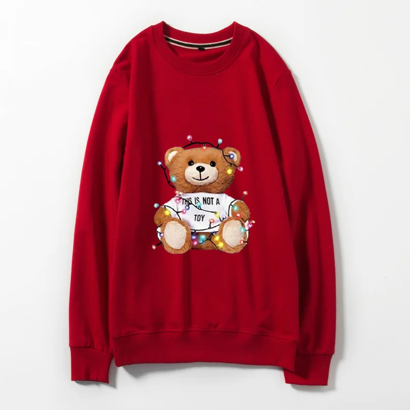 style 1 red Женские вязаные свитера и пуловеры с длинным рукавом, свитер с мишкой Тедди, женский свитер большого размера, розовый, черный, белый, Повседневный свитер, джемпер - Цвет: style 1 red