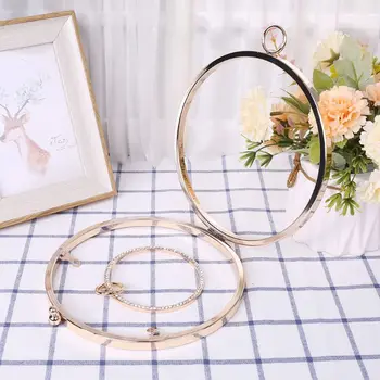 

18cm Metal Round Box Purse Frame Handles for DIY Handbags Kiss Lock Buckle Evening Bag