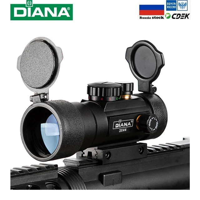 US $14.73 3X44 Green Red Dot Sight Scope Tactical Optics Riflescope Fit 1120mm rail Rifle Scopes for Hunting