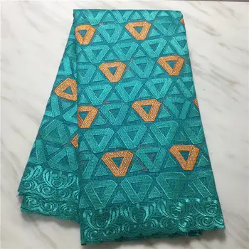 

Green lace fabric swiss voile lace in switzerland voile suisses africain coton 2019 latest lace fabric 5yard