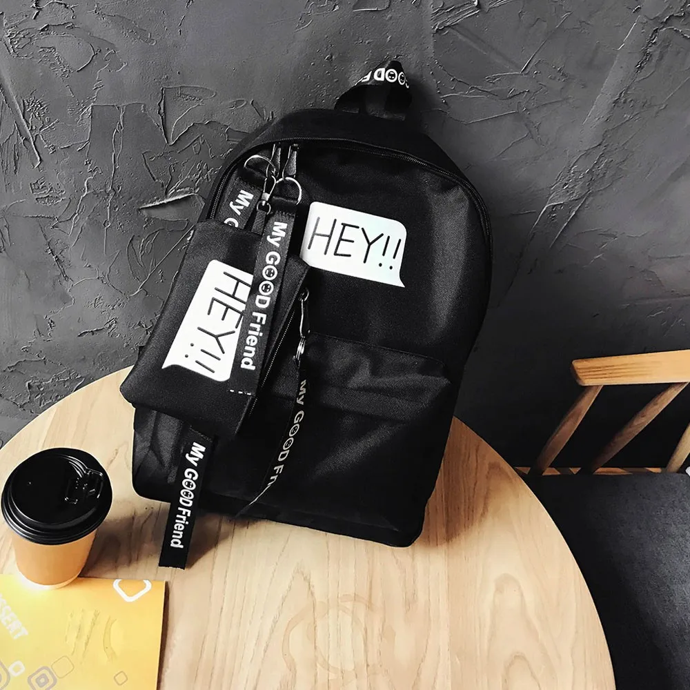 Модный женский рюкзак Удобная дорожная сумка Холщовая Сумка на плечо для девочек