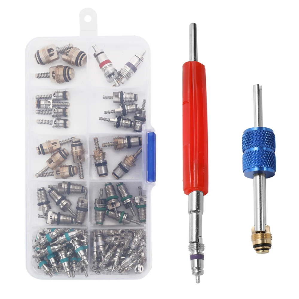 

Car Auto Air Conditioner Valves Repairing Removal Tool Kit Fine Sealing Replacement Maintenance Anti-corrosion Anti-pressure