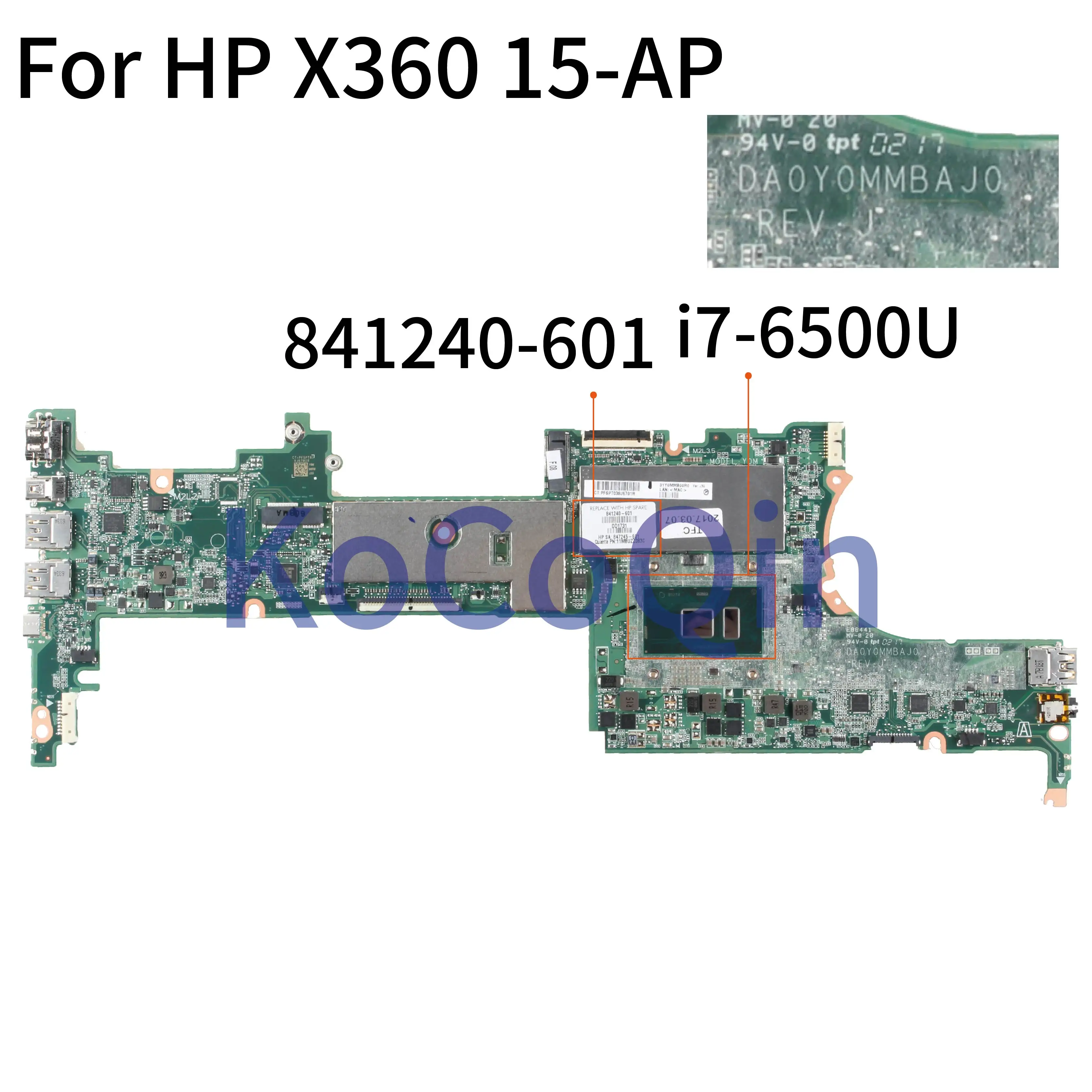 Материнская плата KoCoQin для ноутбука HP X360 15-AP 15T-AP 13-4000 4172NA Ca Core 16 ГБ материнская