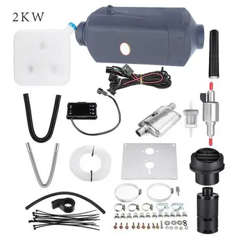 

Universal 12V 2KW Cars Single Hole Heater Air Parking Heater Rotary Switch LCD Switch and Digital Switch With Muffler Silencer