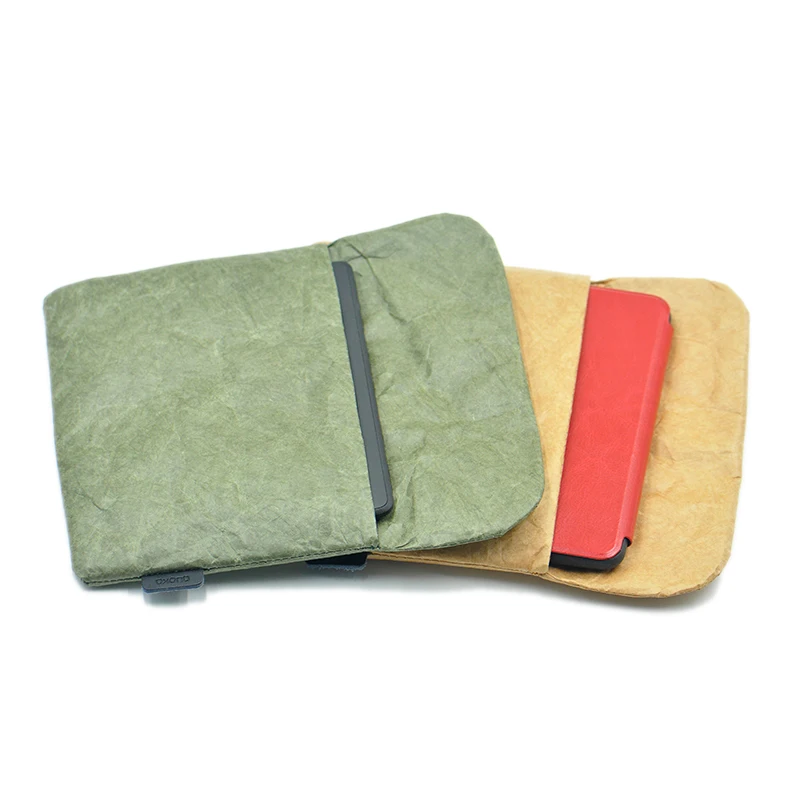Estilo Antigo Laptop Bolsa Capa Papel de Fibra Tyvek E-reader Sleeve Case para Kindle Paperwhite Voyage Touch Vintage
