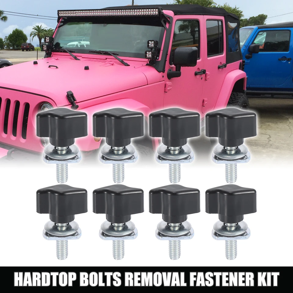 Kit Rimozione Rapida Hard Top Per Jeep Wrangler JK/YJ/TJ 1995-2016 - 32 Pezzi Con Viti - Foto 5