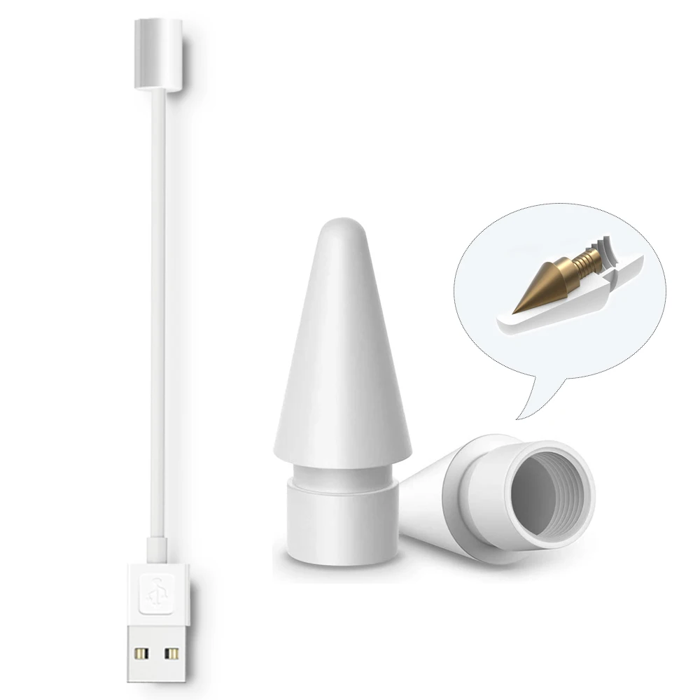 Магнитный зарядный USB кабель 1 шт. для пера Peilinc наконечника карандаша Apple и стилуса 2 шт.|Стилусы планшетов| |