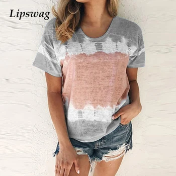 

Casual Patchwork Blouses Women's 2020 Summer Short Sleeve Printed Shirt Women 5XL Spring Vintage Loose O-Neck Tops Blusas Mujer