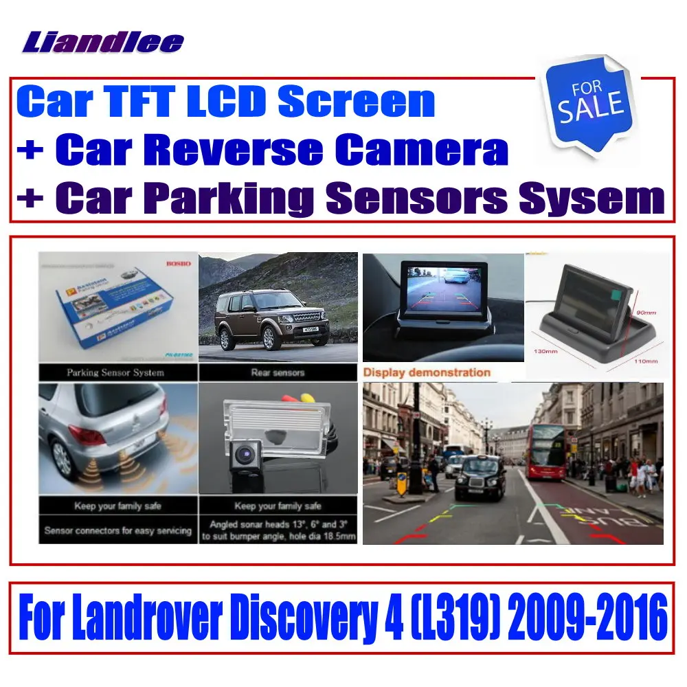 For Landrover Discovery 4(L319) 2009- CCD Reverse Camera / Digital Parking Sensors System / Rear Camera Monitor Display