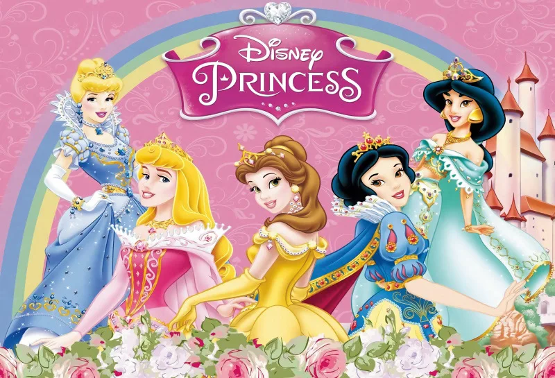 1pcs Six Princess Photography Decoration Backgrounds Vinyl Cloth Photo Shootings Backdrops for Kids Girl Birthday Party Supplies Events & Parties near me Events & Parties