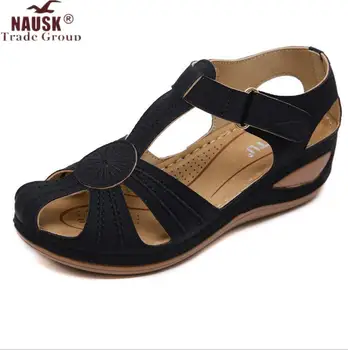 

Plus Size Fashion Summer Women Sandals Female Beach Shoes Wedge High Heel Comfortable Light Platform Sandals Zandalias Mujer