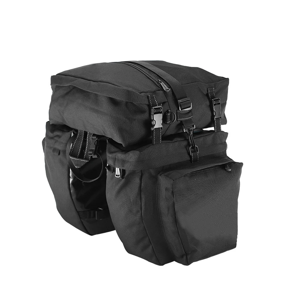 

Bicycle Pannier Rear Rack Seat Saddle Storage Pouch Nylon Trunk Bag Carrier Waterproof Large Capacity Wear Resistant Anti Tear
