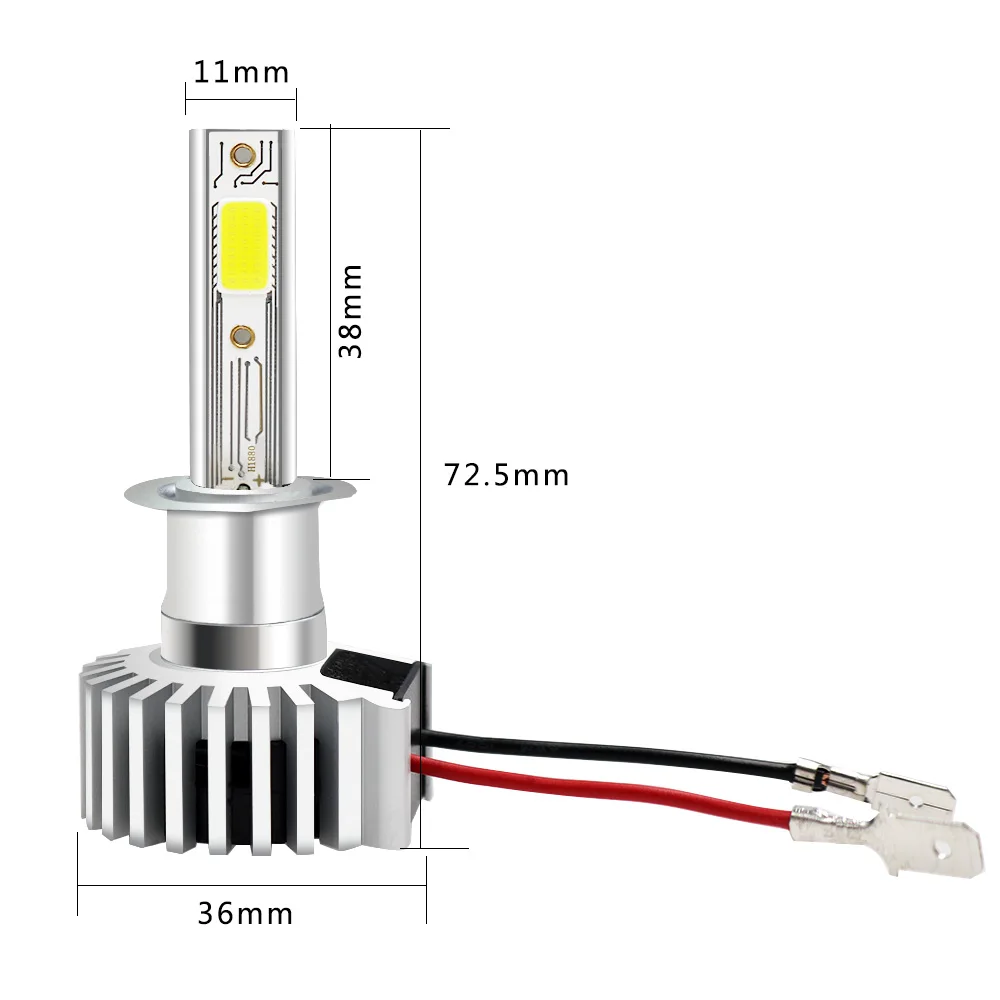 DXZ 2 шт. h1 светодиодные фары h1 led 6500K светодиодные лампы H1 для автомобиля 60 Вт 6600LM 12 В led canbus автомобильный Стайлинг противотуманные фары