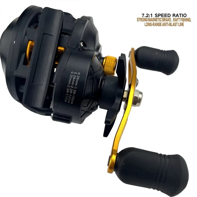 Smooth Baitcasting Reel 8KG Max Drag 17+1 Ball Bearings 7.2:1 High Speed Gear  Ratio Fishing Coil - AliExpress