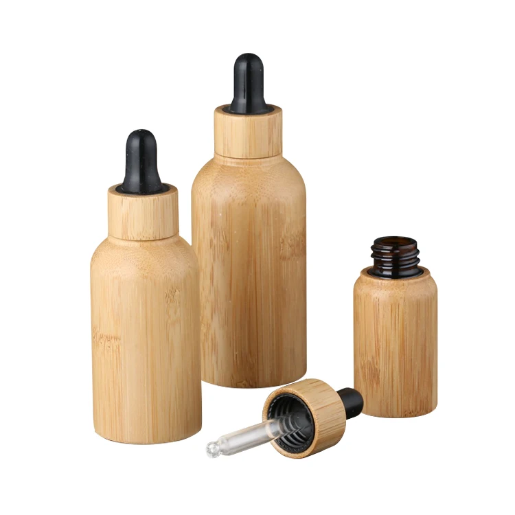 30 мл бамбука эфирное масло флакон-капельница бутылки 100 шт* 50 г бамбуковая баночка дизайн парфюмерное масло стеклянные бутылки с деревянной крышкой
