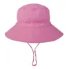 Sombrero de Sol para bebé, gorra para niños, Panamá, Unisex, playa, sombrero de cubo, gorros infantiles de dibujos animados, protección UV ► Foto 2/6