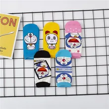 Новые весенне-осенние хлопковые смешные носки Харадзюку для женщин дизайн Doraemon мультфильм sokken милые счастливые носки для женщин девочек