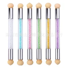 Стиль Маникюр осуществлять градиент ручка для вымешивания точка Crayon фототерапевтические зернистость клей Хай МИАН bi с двухголовой воды