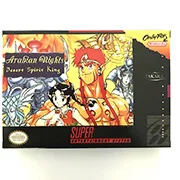 

Arabian Nights Desert Spirit King with box for snes video game cartridge English translate