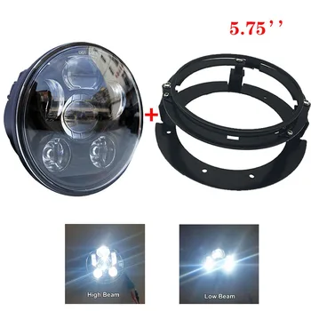 

5.75 inch led projector headlight High/Low beam 5 3/4'' headlights mounting bracket for motorcycle headlamp driving lights