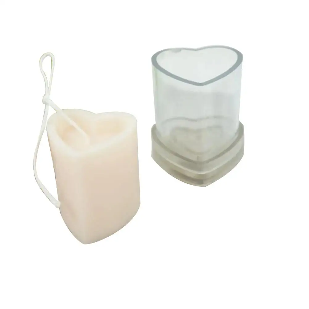 

DIY Candle Mold Set Plastic Handicraft Heart-shaped Mold for Gift Candle Making
