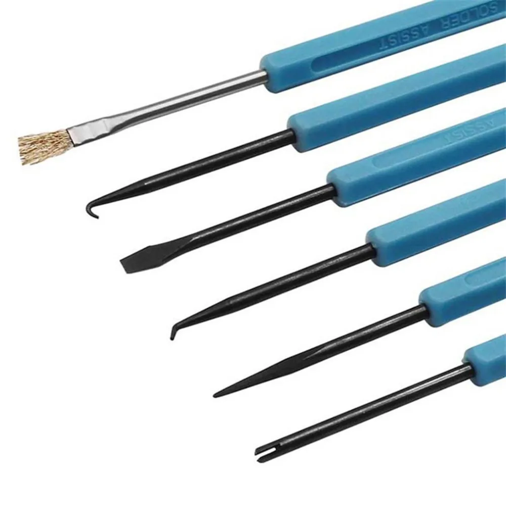6pcs Desoldering Aid Tool Set Soldering Welding Welder Assist Repair Reparing Hand Tools Kit PCB Cleaning Help Solder Auxiliary
