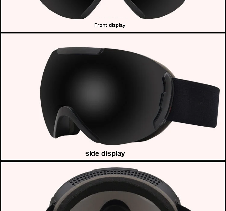 Противотуманные лыжные очки двухслойные UV400 HD Лыжные очки большие Лыжные маски очки лыжные зимние мужские женские очки для сноуборда