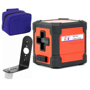 

KaiTian Laser Level Self-Levelling Cross 2Line Vertical&Horizontal Portable Magnetic Bracket Use AA Battery Red Line Nivel Laser