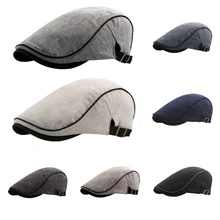Берет, кепка для женщин и мужчин, ретро британский стиль, регулируемый, встроенный хлопок, свитер, шапка, для улицы, унисекс, головной убор