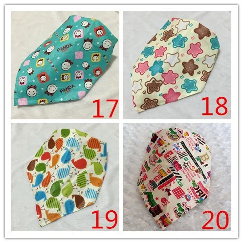 Nagy Eladás 50Db/Tétel Kutya Kiskutya Kisállat Pamut Nyomtatás Háromszög Alakú Kötszer Bandanas Sál Pet Te Y7204 - Image 5