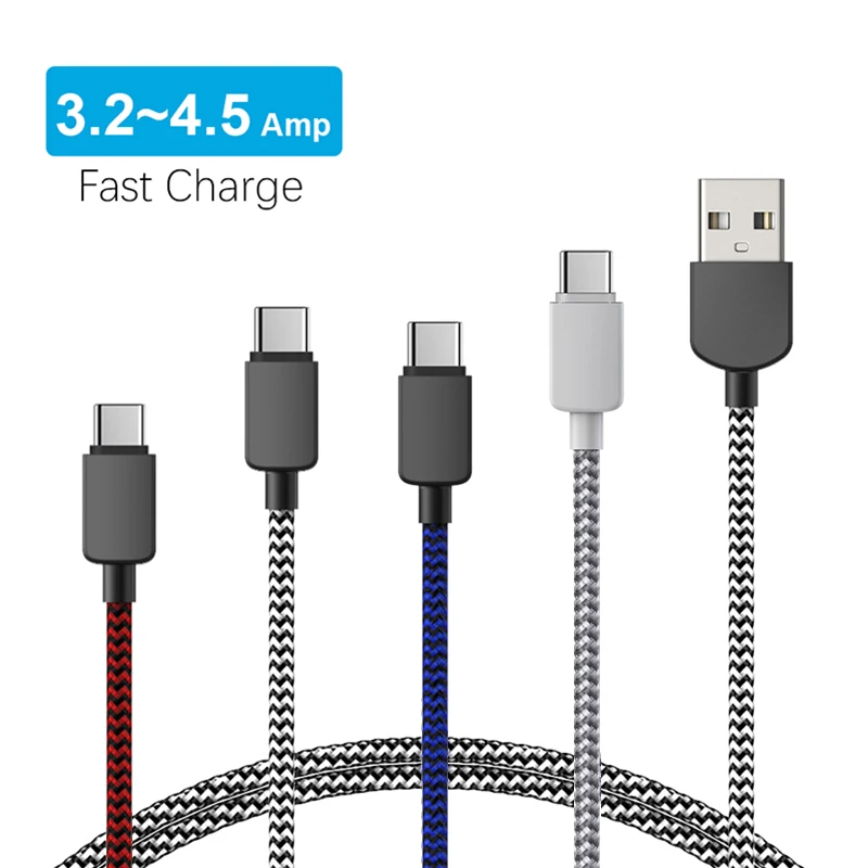 Usb type C кабель для huawei samsung S9 S8 Быстрая зарядка зарядный провод USB Xiaomi mi9 Redmi note