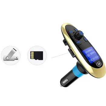 

Auto MP3 Music Player FM Transmitter Car Bluetooth Support TF Card AUX Charger M2ED