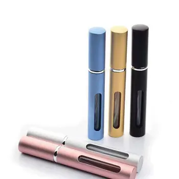 

5ml Mini Perfume Bottle Portable Travel Refillable Perfume Atomizer Bottle For Spray Scent Pump Case Empty Cosmetic Containers