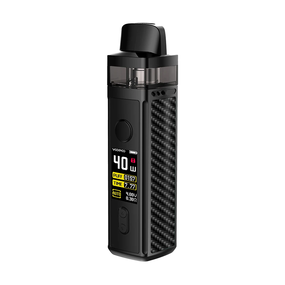 Carbon Fiber VOOPOO VINCI Mod Pod Vape комплект с аккумулятором 1500 мАч и 5,5 мл Pod и 0,96 дюймов TFT цветной экран Vape комплект Vs Vinci X/Drag 2 - Цвет: Carbon Fiber
