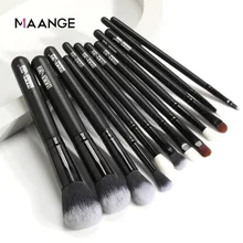 

12Pcs Professional Makeup Brushes set Natural Soft hair Foundation Powder Concealer Contour Eyes Blending Brush Make-up Tools