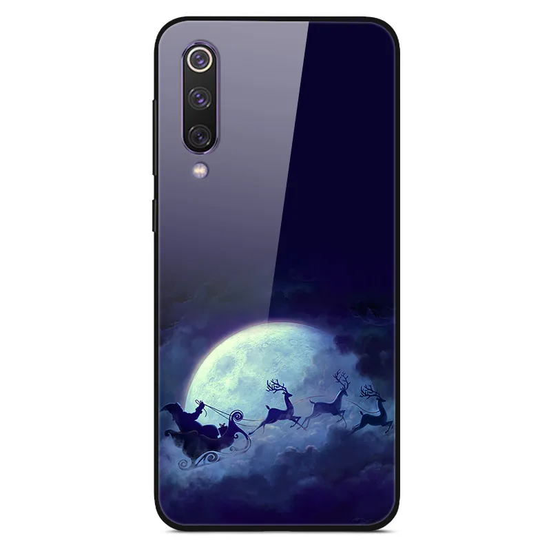 Christmas 13 Для huawei P30 Lite, чехол, стекло, задняя крышка, жесткий чехол для телефона s, для huawei P30 Lite, чехол, бампер, закаленное, Honor 9X Pro Y9 Prime - Цвет: Christmas 13