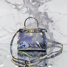 

Fashion Mini Peekapo Real Leather Shoulder Bag For Women Colorful Leather Hasp Design Female Handbag Small Evening Party Purse