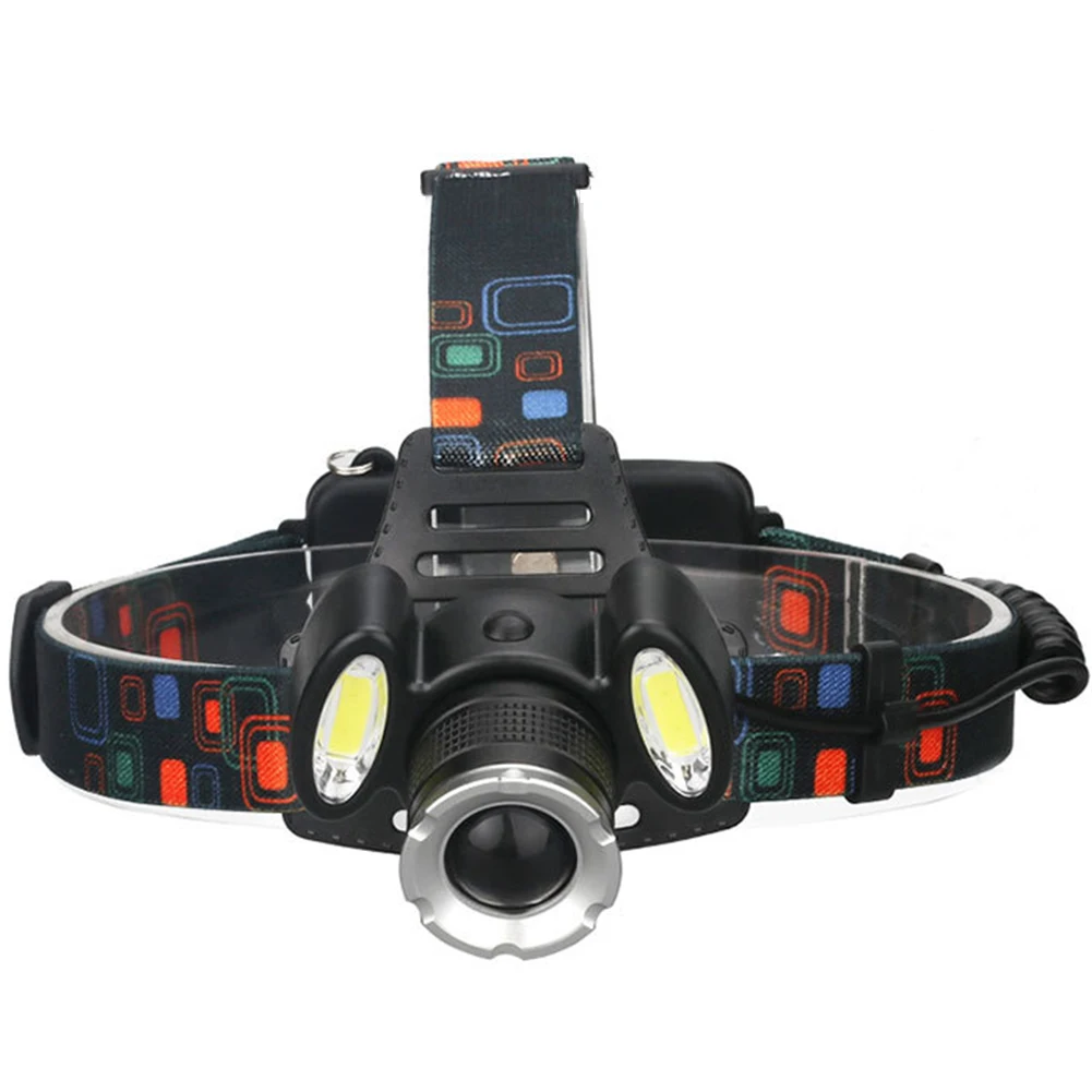 

Durable Waterproof Button Switch Outdoor USB Charging Led Induction Adjustable Camping Flash Practical Headlight Zoomable