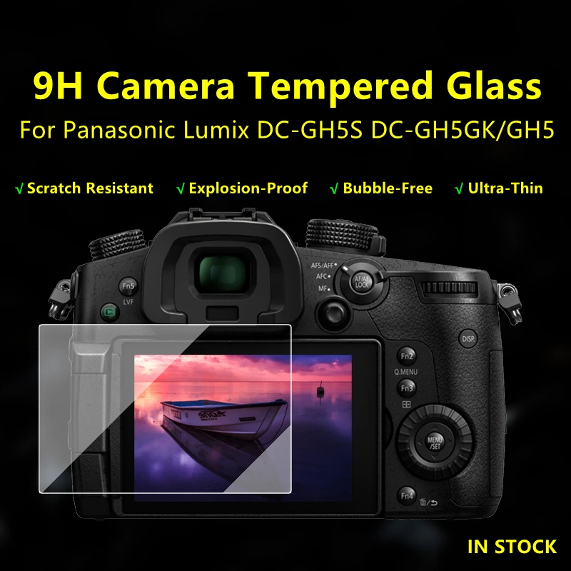 Protector de pantalla para Panasonic Lumix DC-GH5S Vidrio Templado Film De Protección 